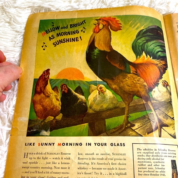 LIBERTY MAGAZINE March 1944 VINTAGE WORLD WAR 2 Advertisements photos GUC - Picture 3 of 13